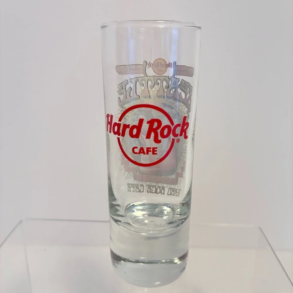Hard Rock Cafe Seattle City Tee Design Collectible Tall Shot Glass